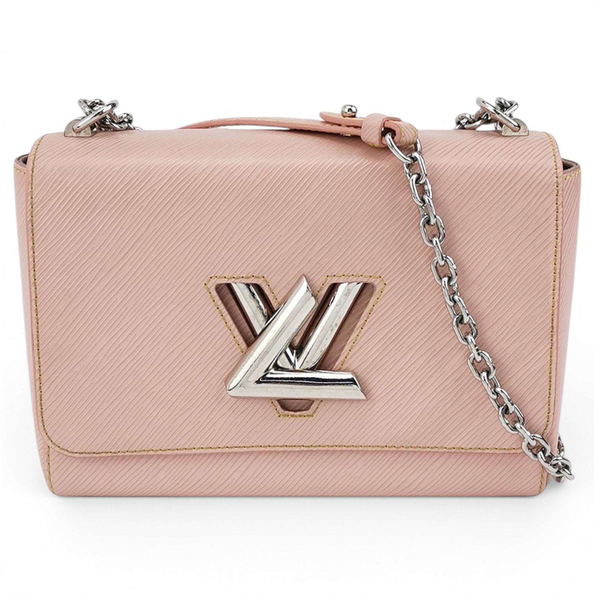Twist leather handbag