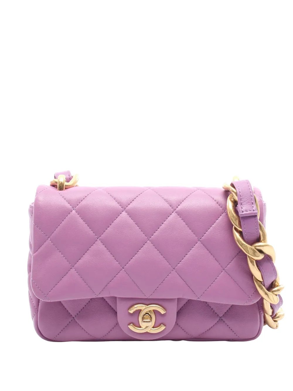 2021-2026 Small Quilted Lambskin Funky Town Flap crossbody bag