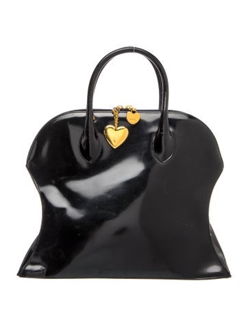 Moschino Leather Top Handle Bag