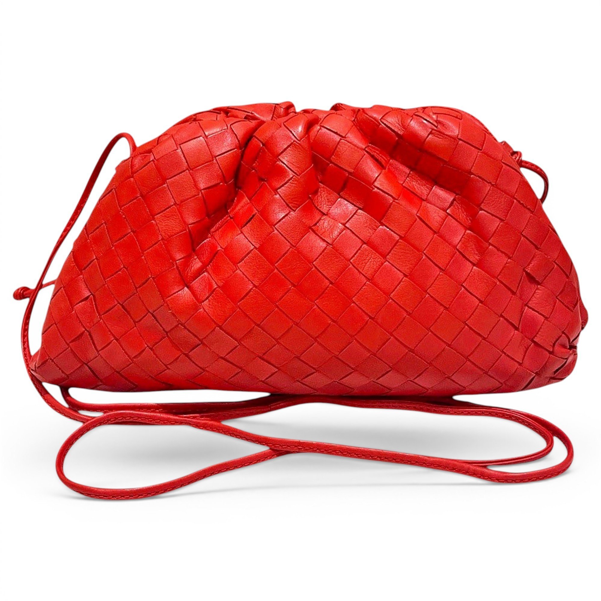 Pouch leather handbag