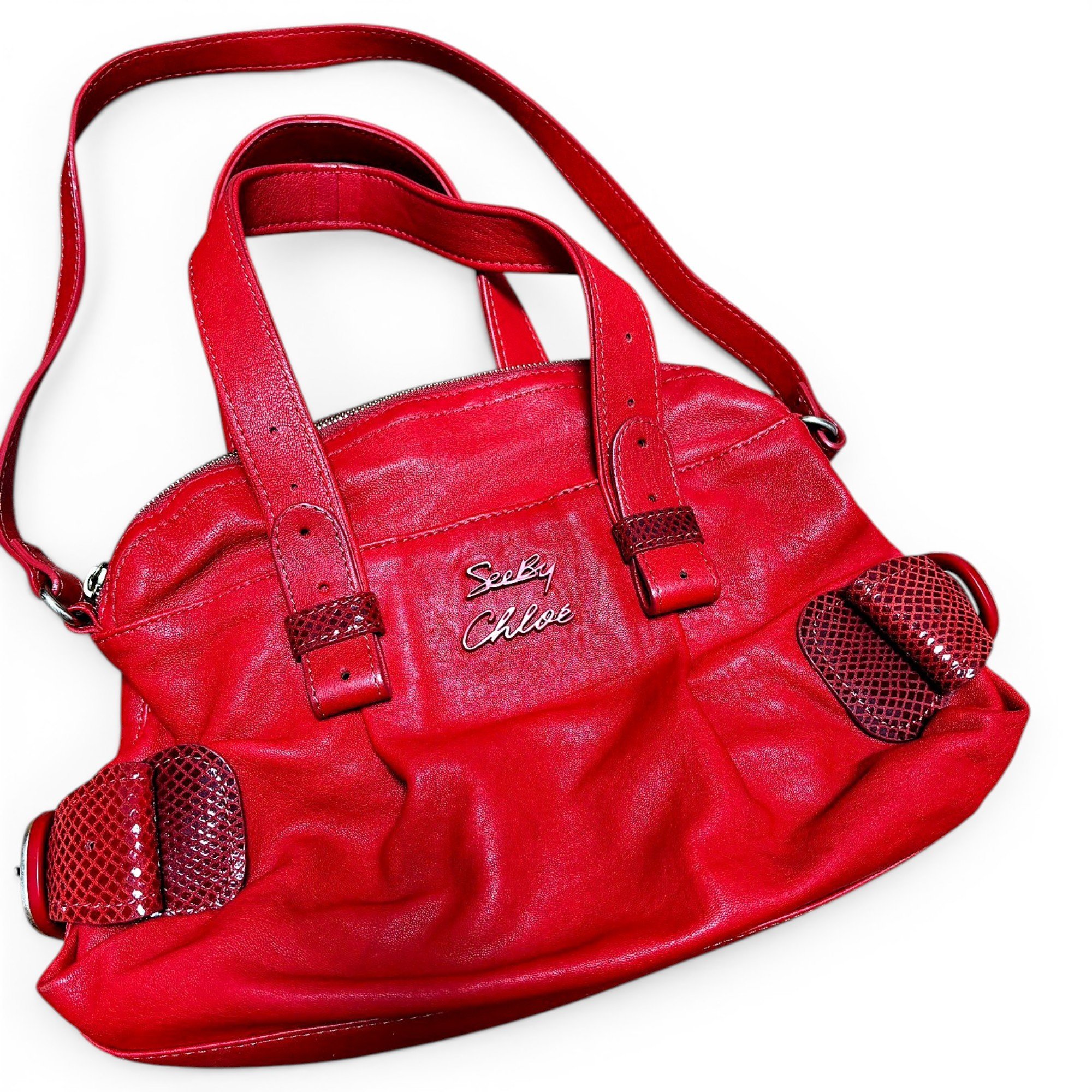 Leather handbag