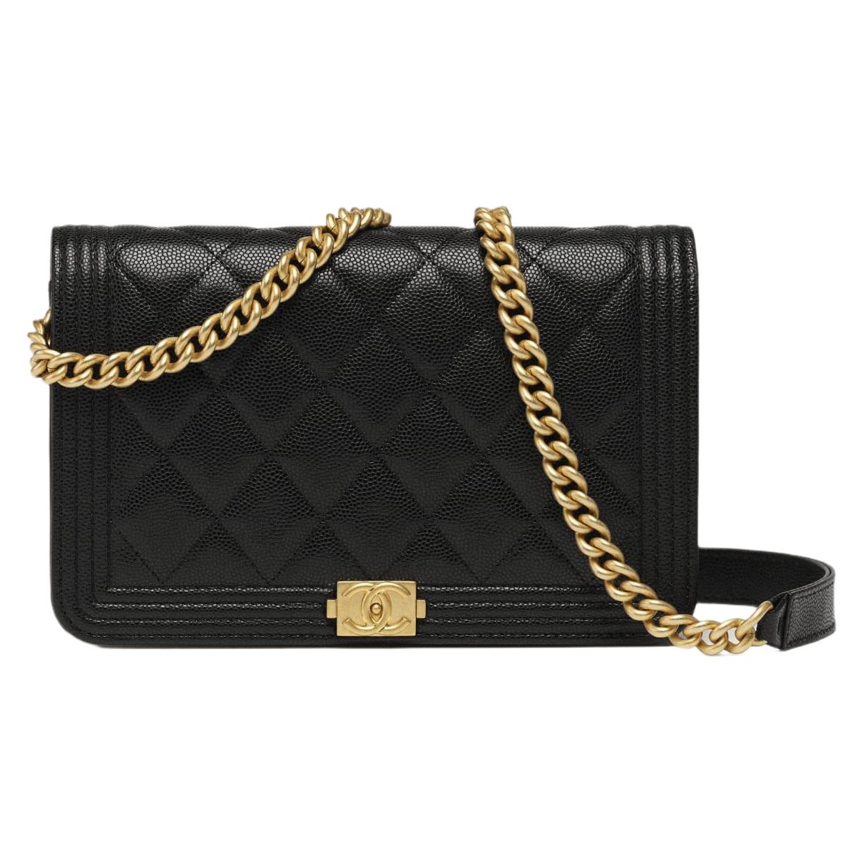 Wallet On Chain Boy leather crossbody bag