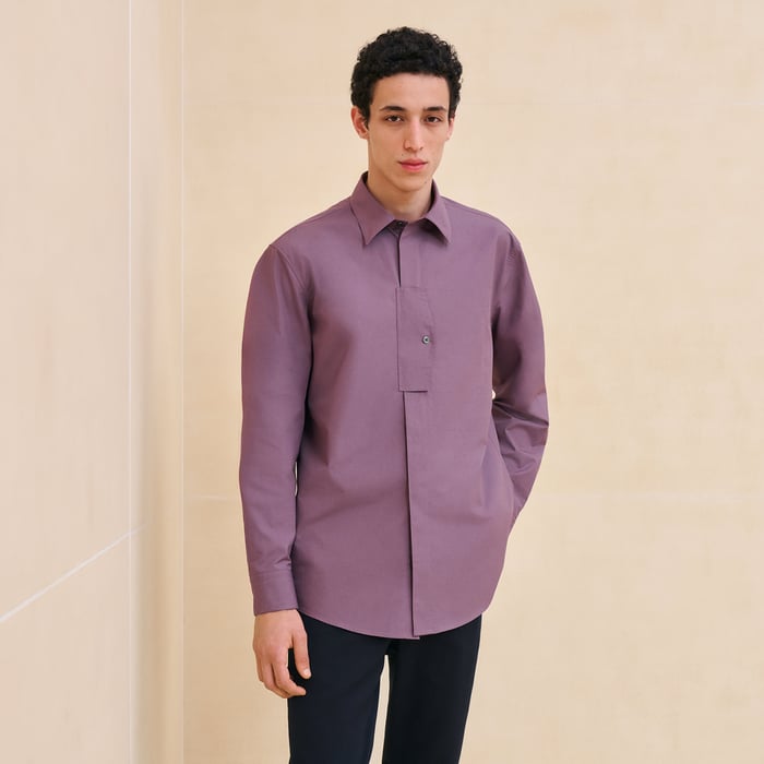 "Poche a cheval" sporty fit shirt