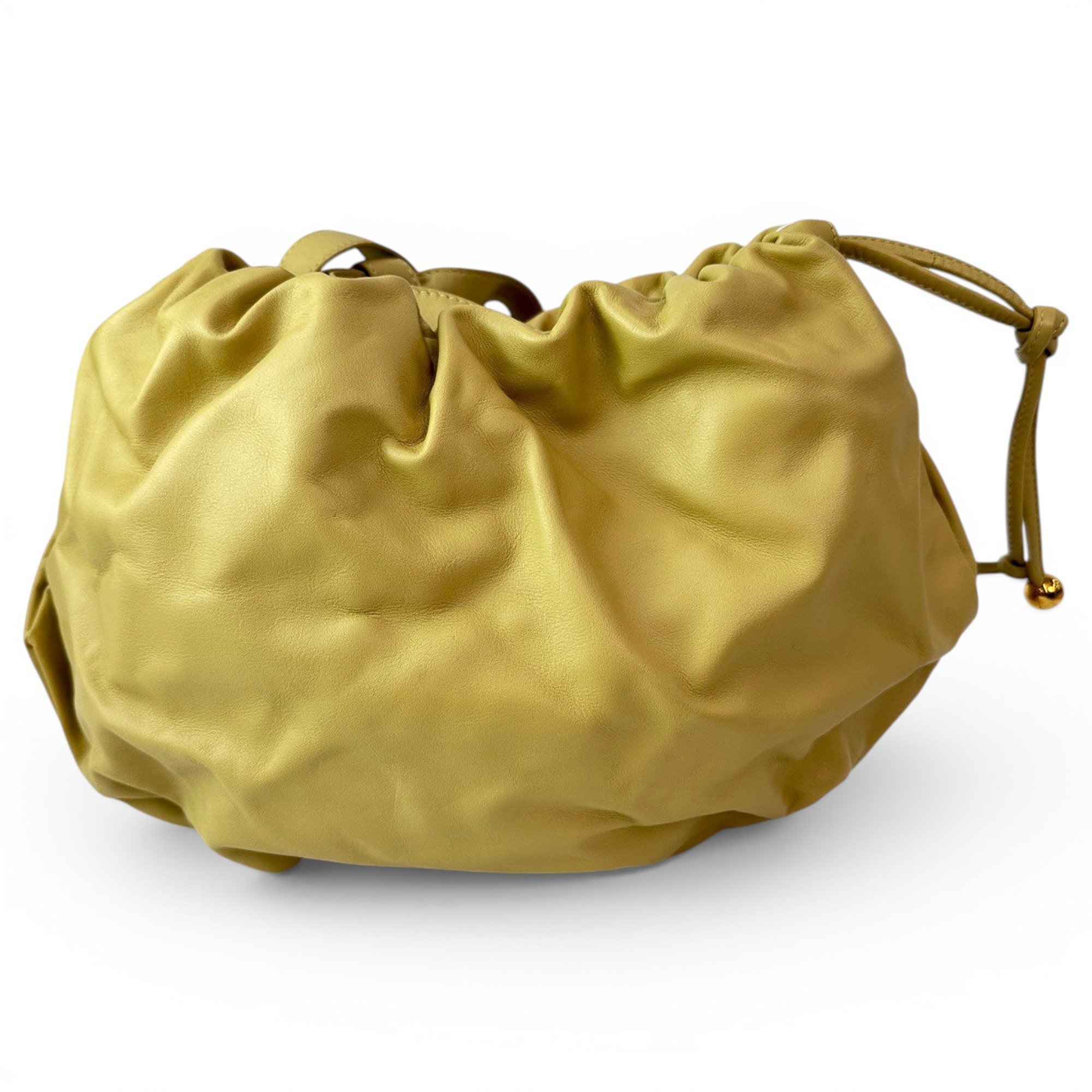 Bulb leather handbag