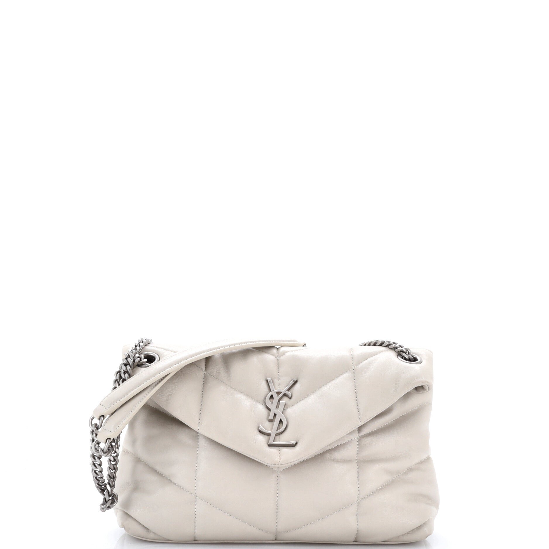 Loulou Puffer Shoulder Bag Quilted Leather Small