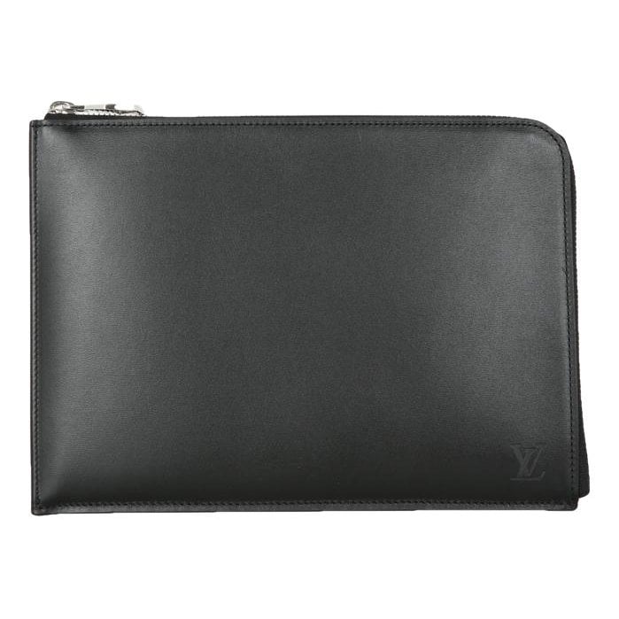 Leather clutch bag