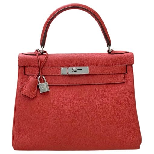 Hermes Kelly 28 Handbag Rose Jaipur Togo Leather