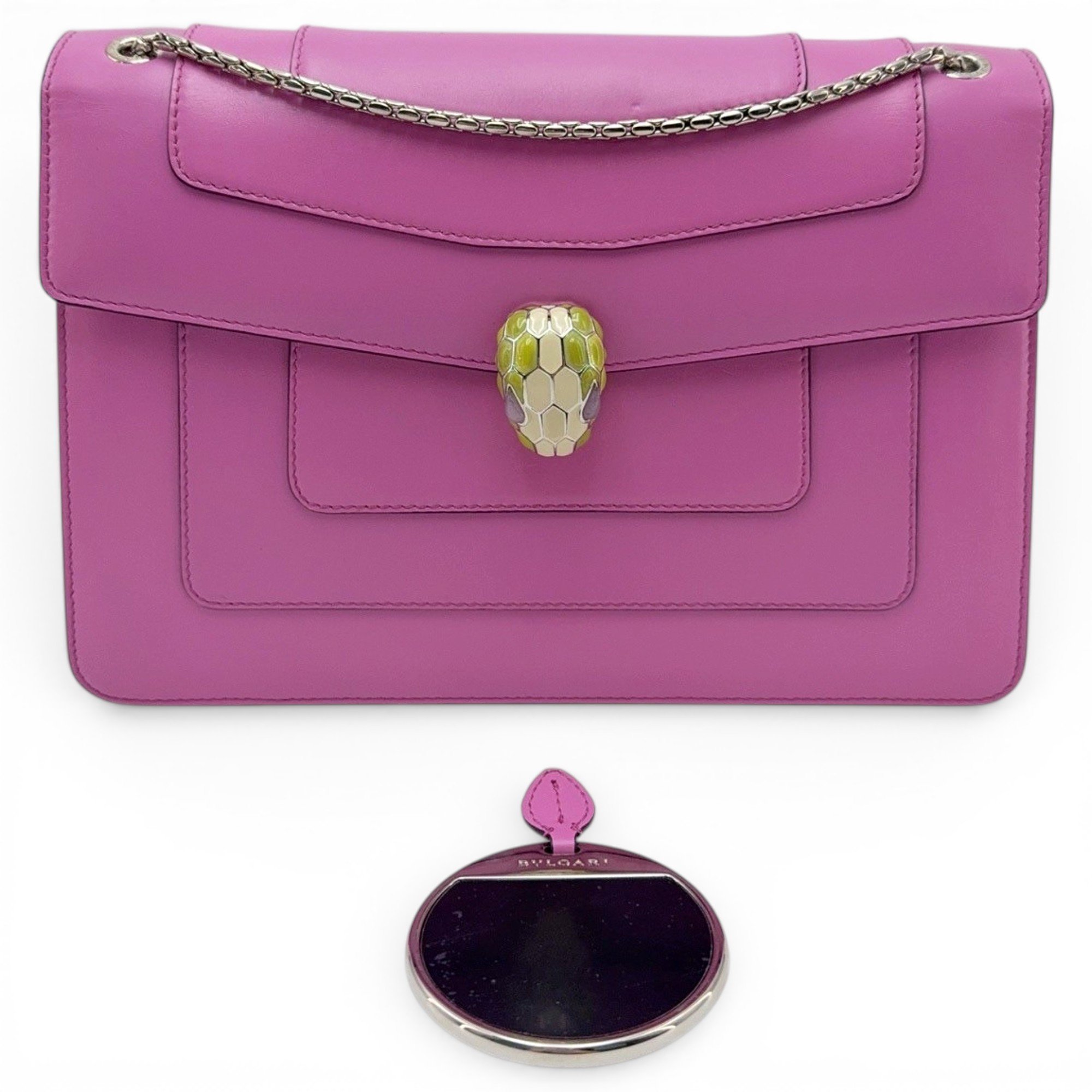 Serpenti leather handbag