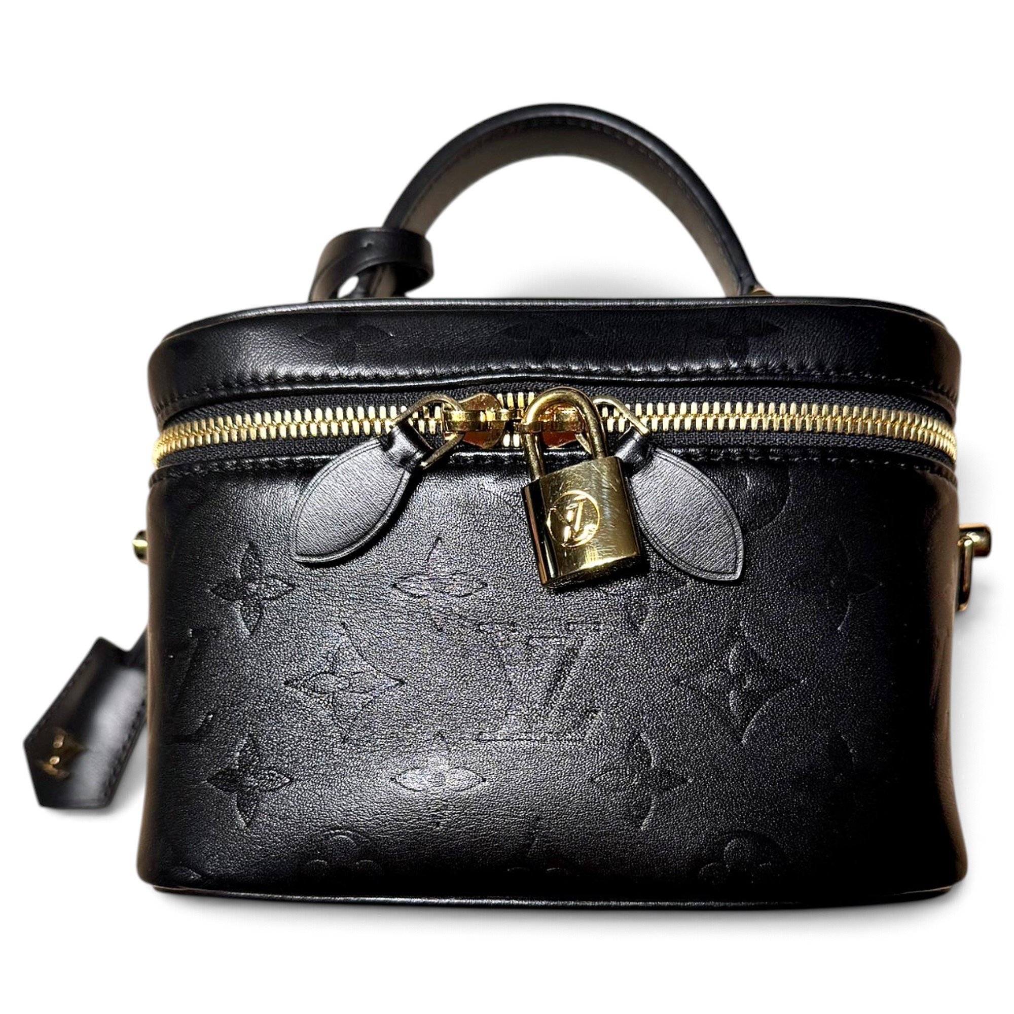 Vanity leather handbag