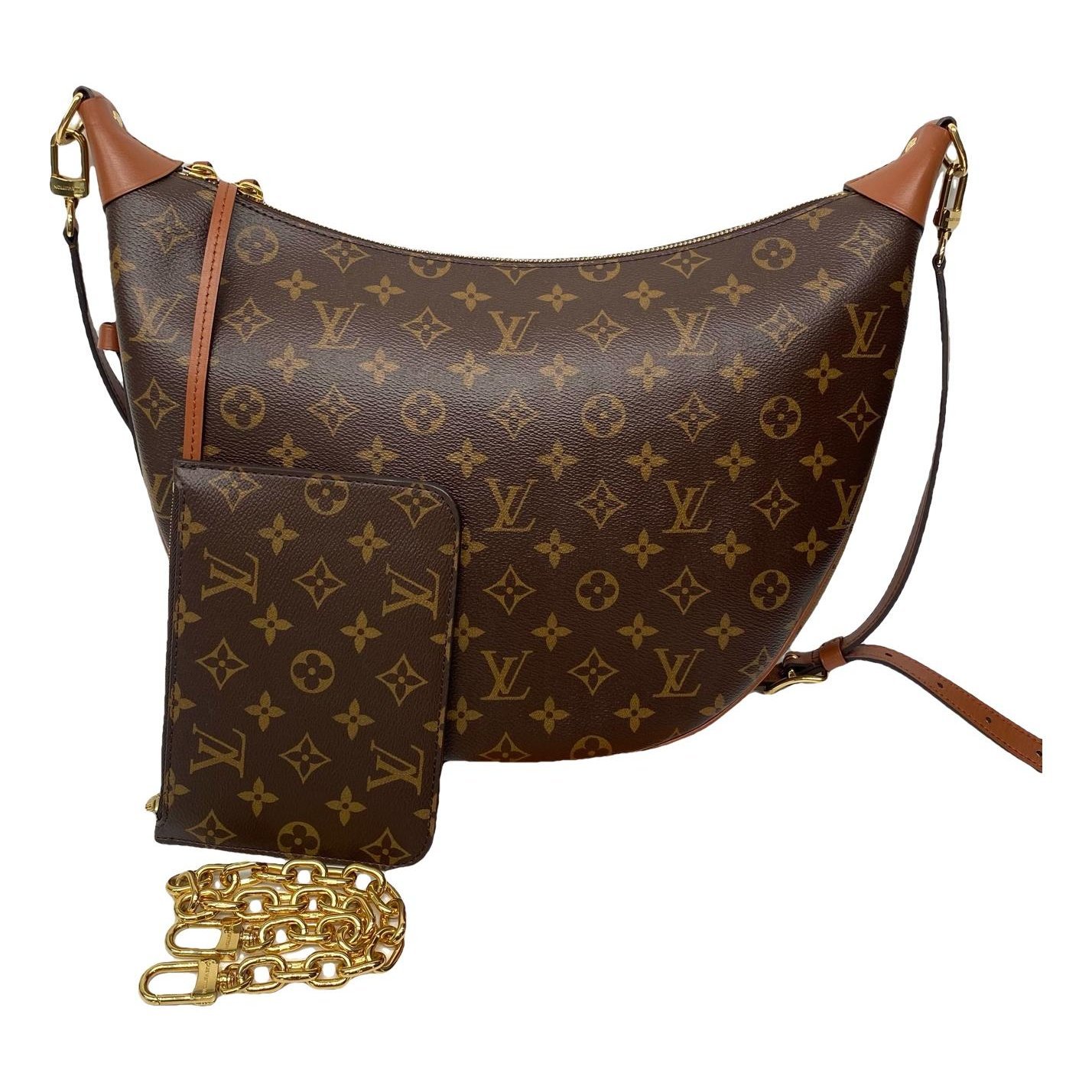 Loop leather handbag