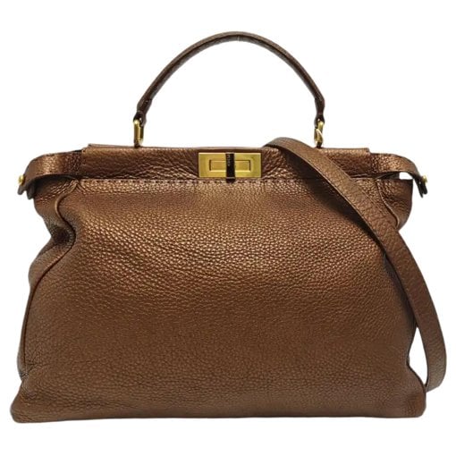 Peekaboo leather handbag