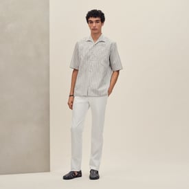 "Eperon d'Or 3D Ray" short-sleeve straight cut shirt