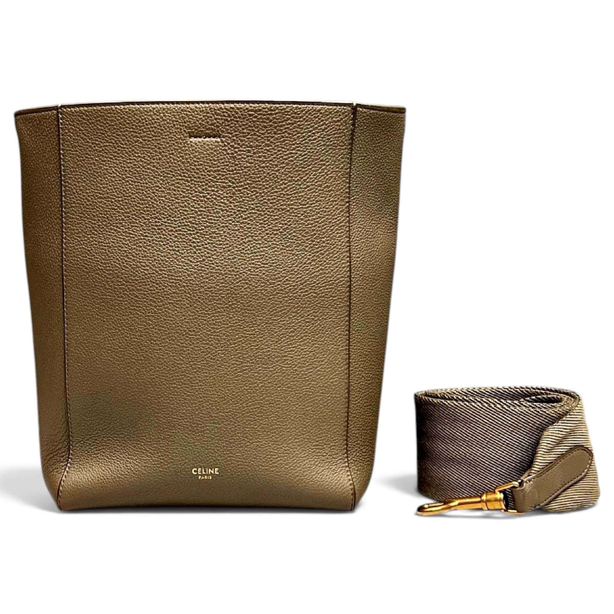 Seau Sangle leather handbag