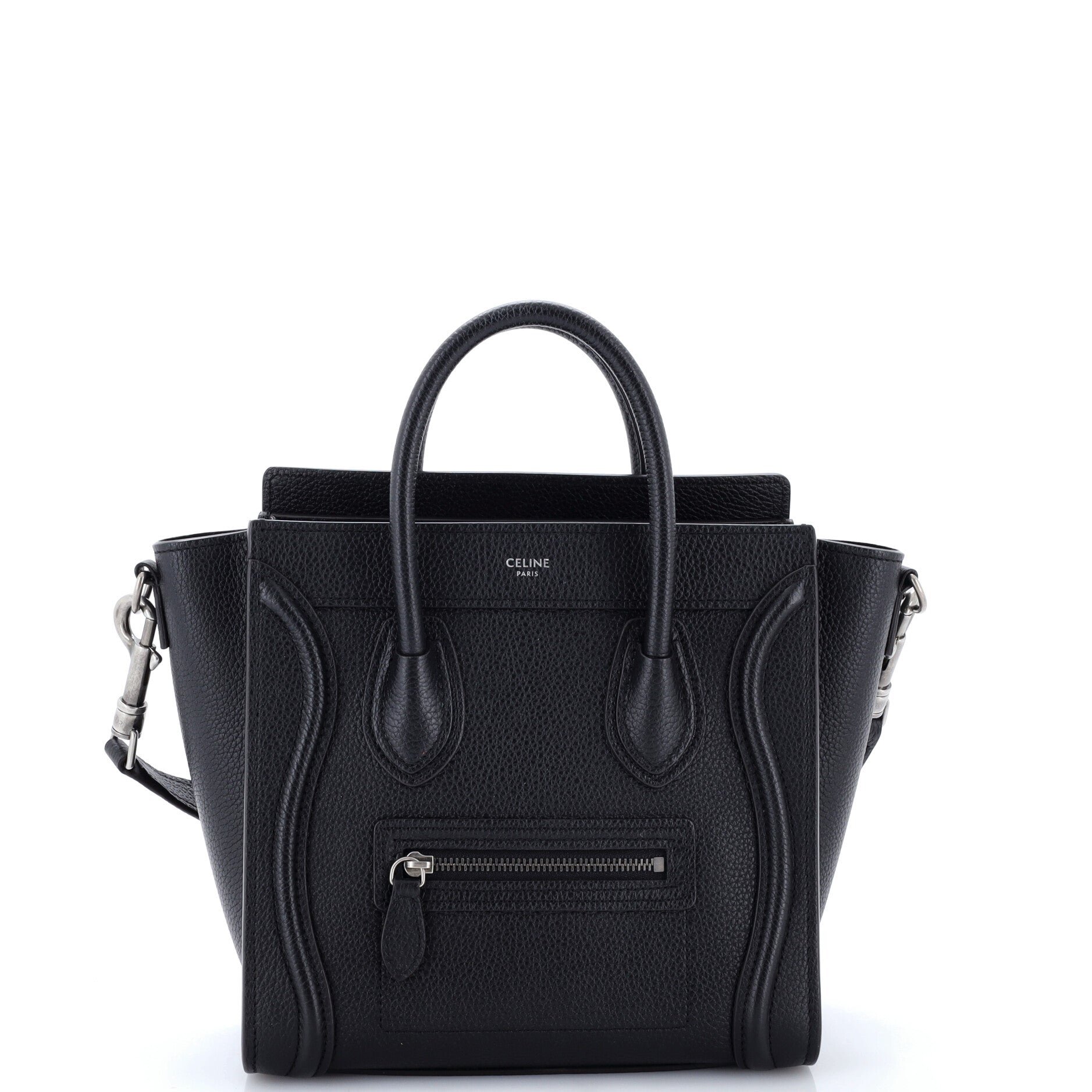 Luggage Bag Grainy Leather Nano