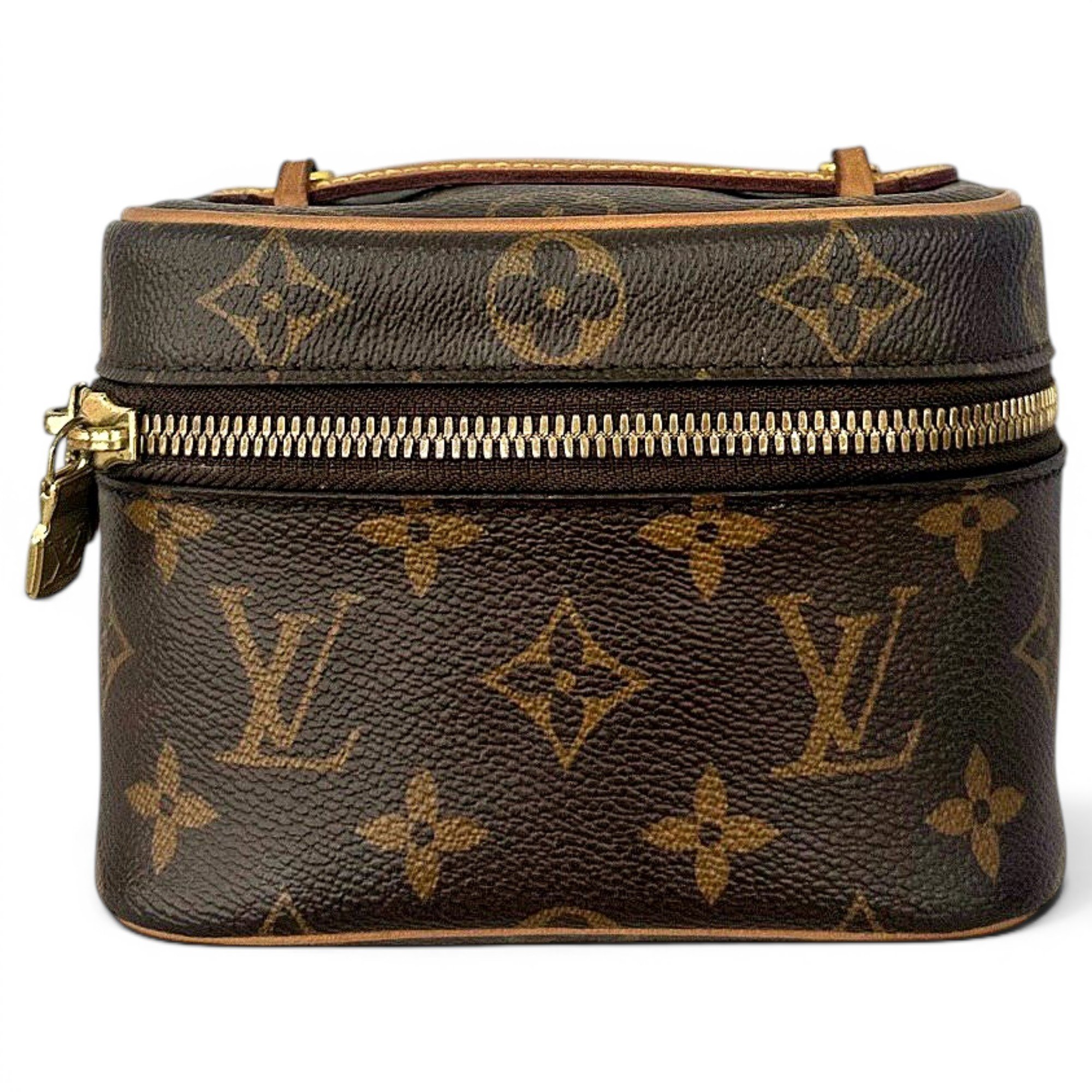 Vanity leather handbag