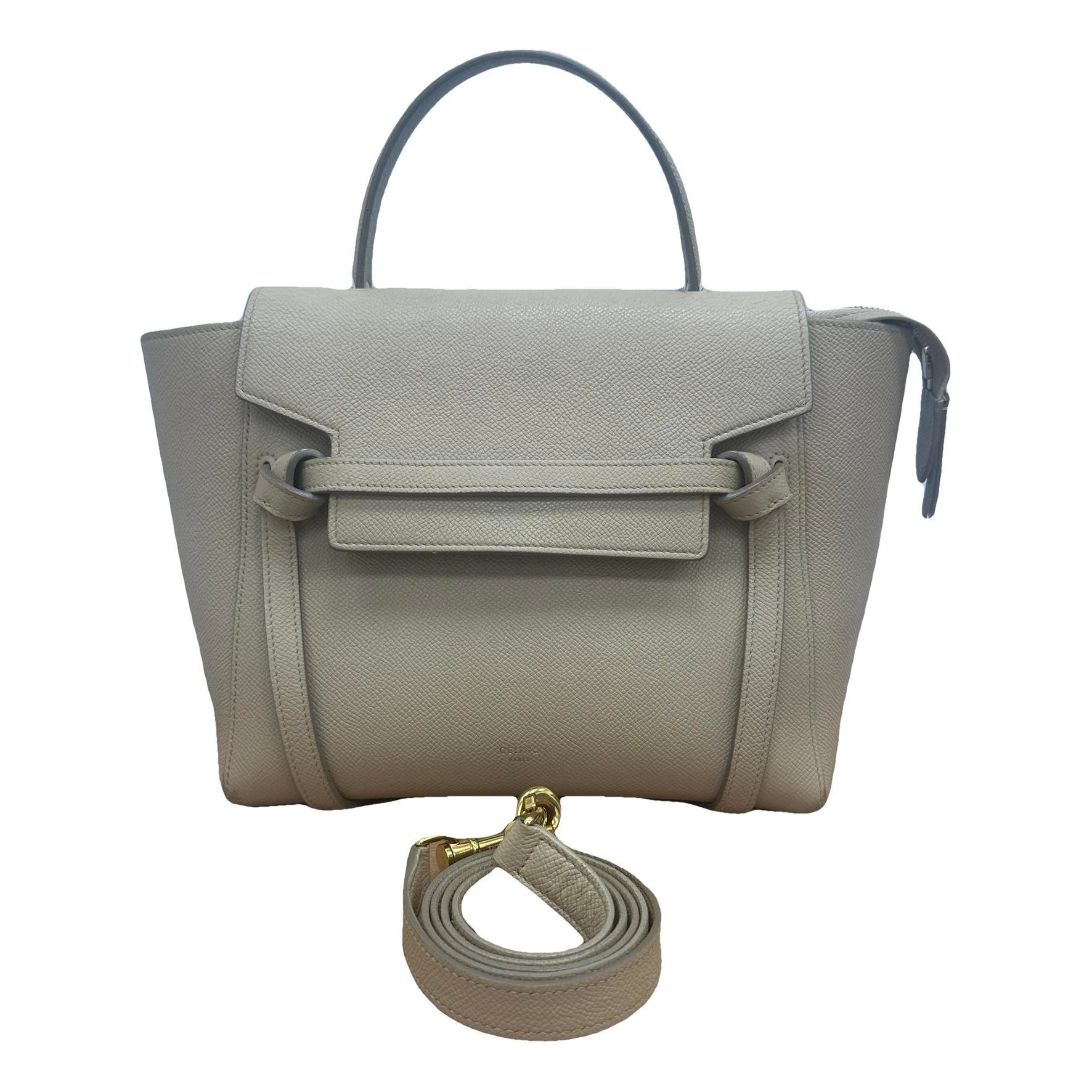Belt leather handbag