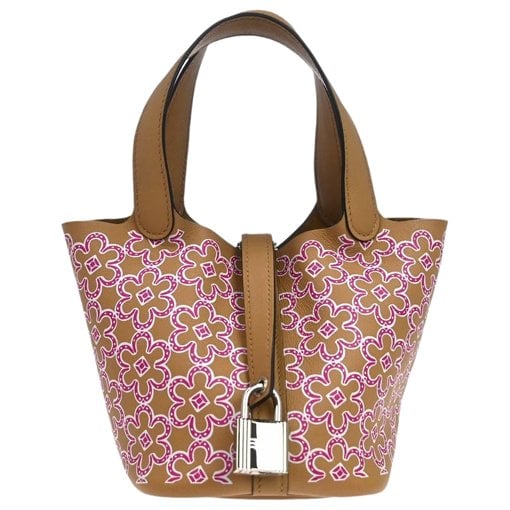 Picotin leather handbag
