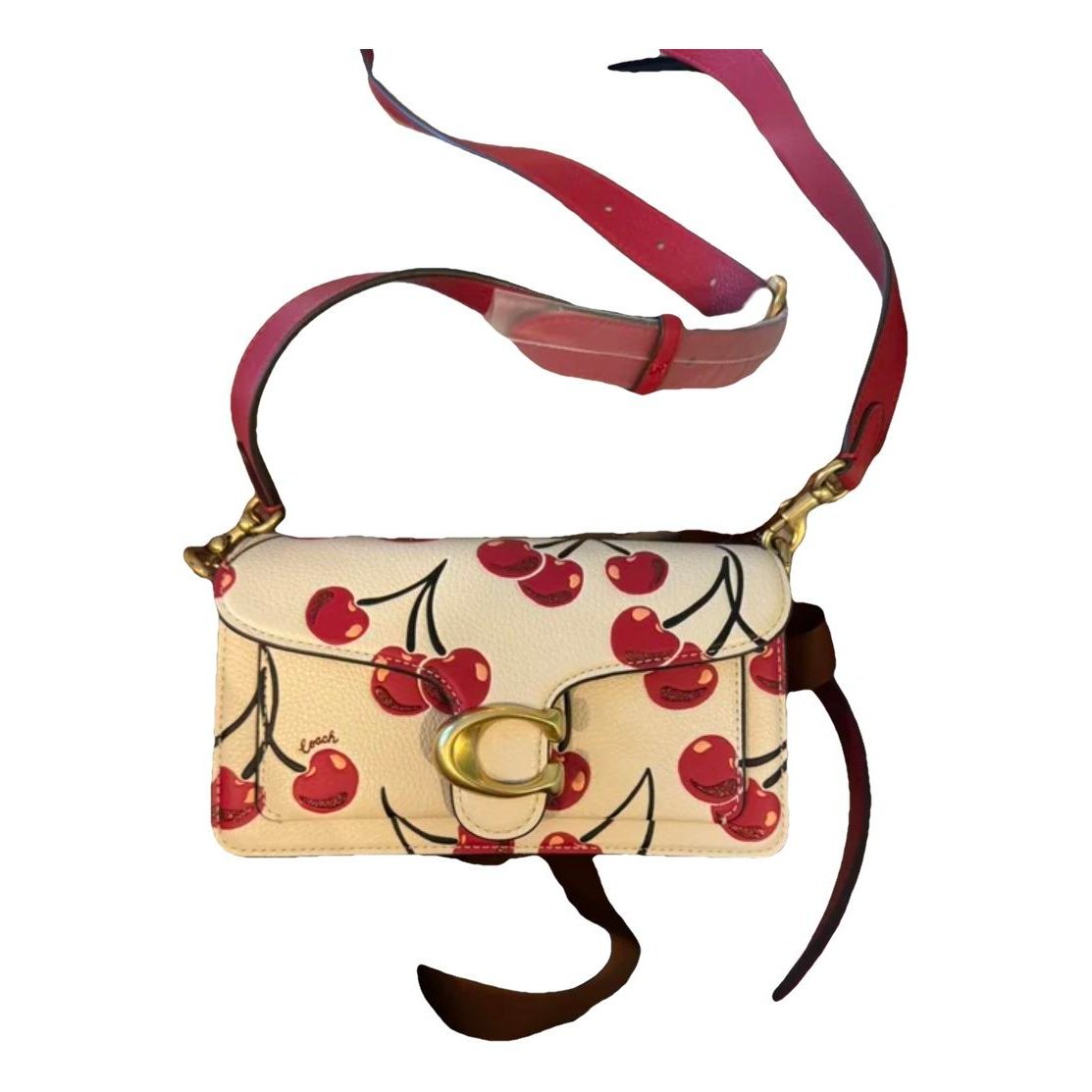 Leather clutch bag