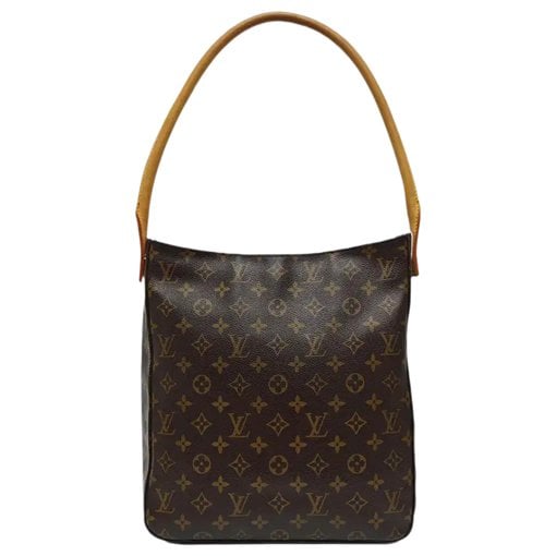 Looping leather handbag