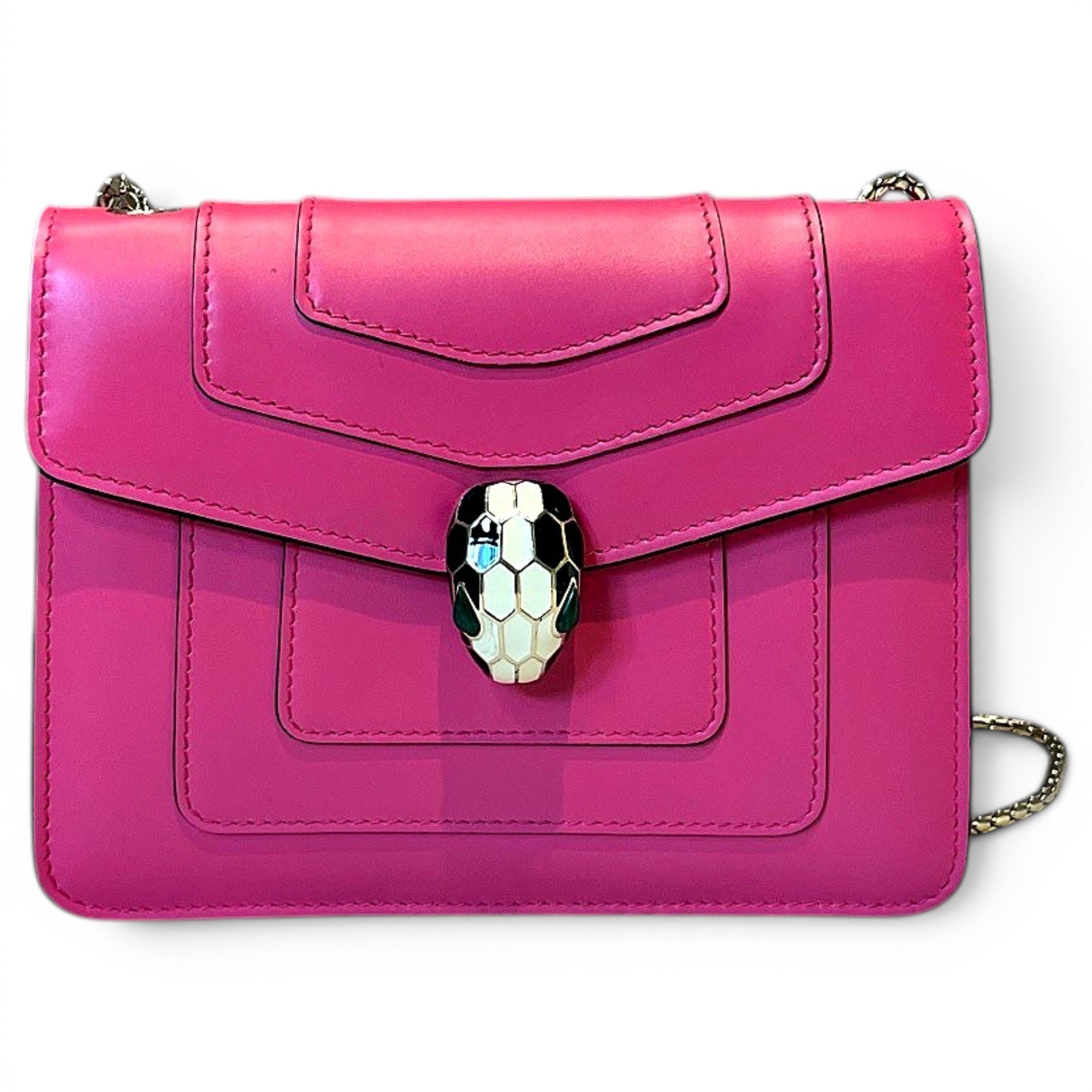 Serpenti leather handbag