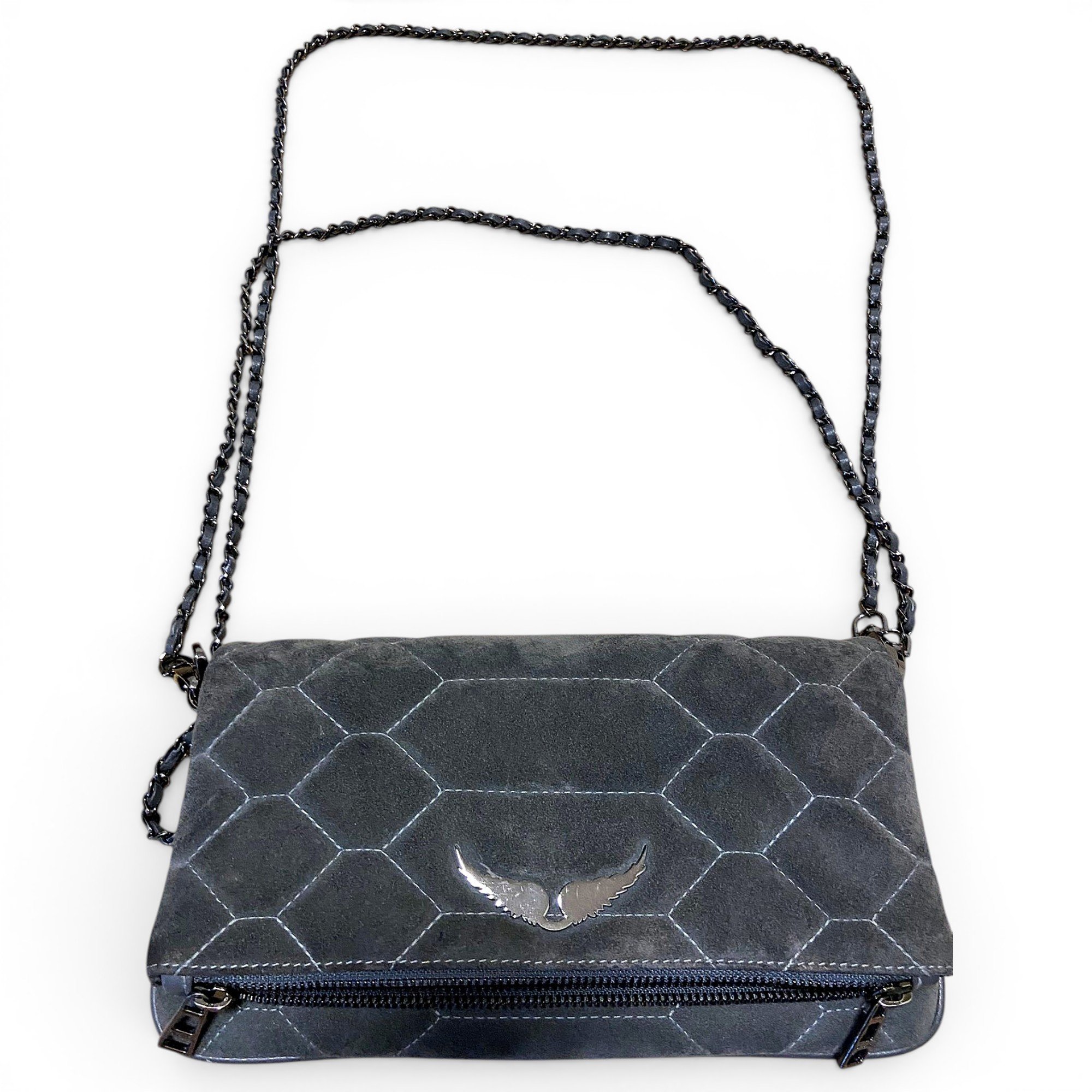 Rock leather crossbody bag