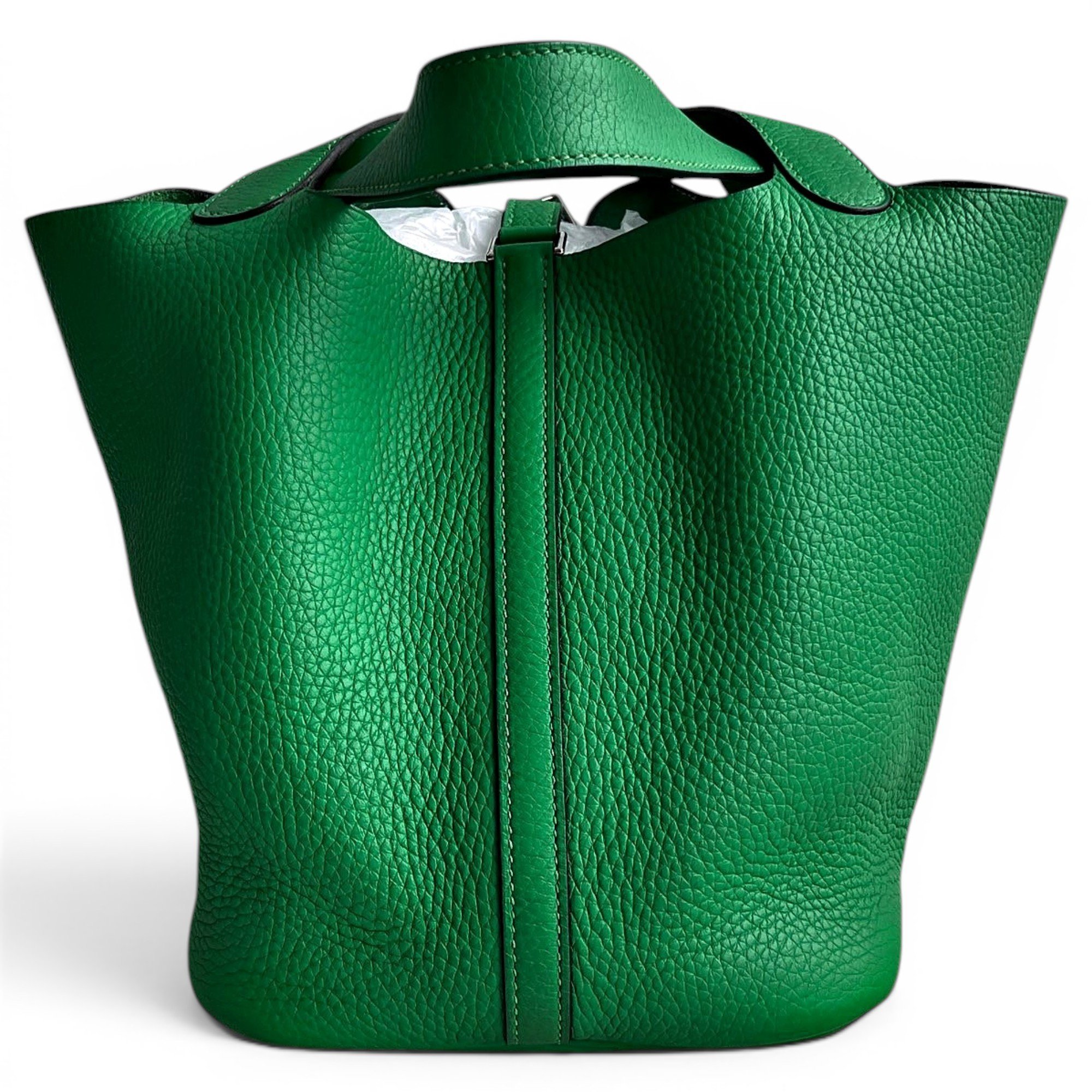 Picotin leather tote