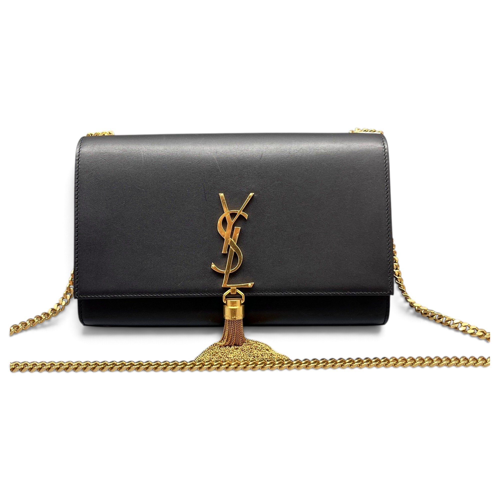 Pompom Kate leather handbag