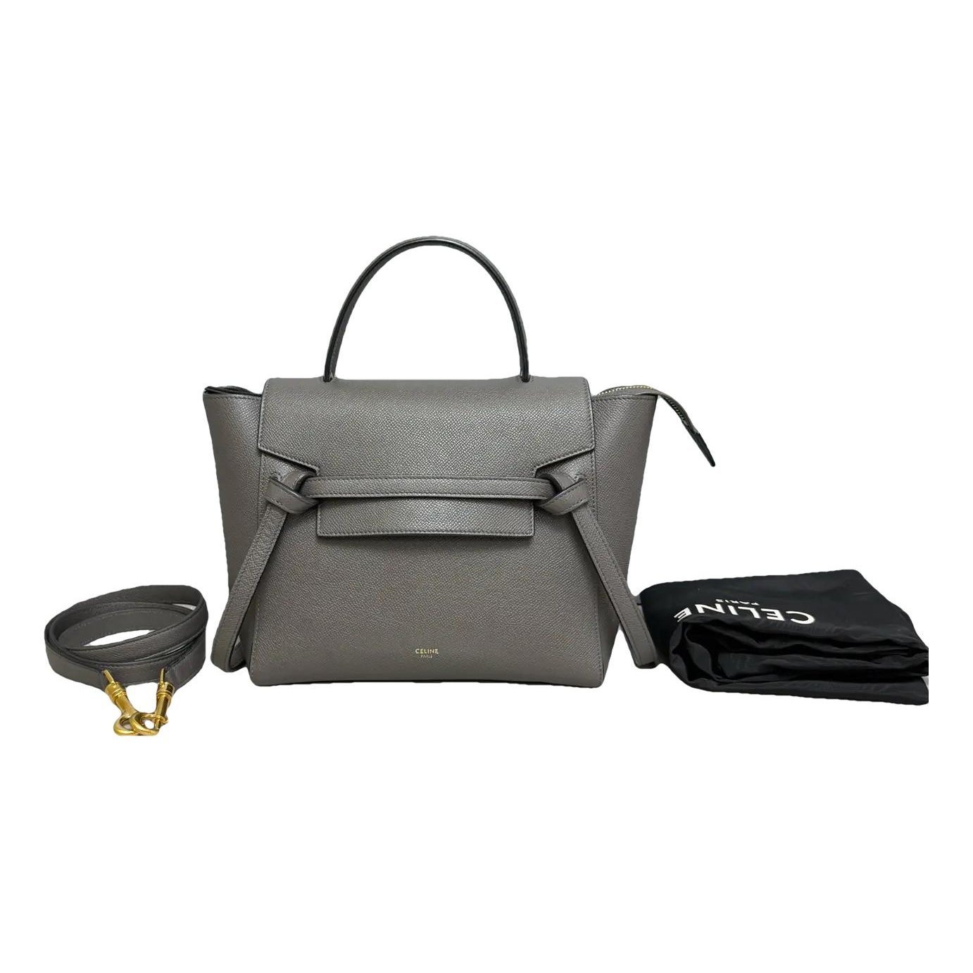 Belt leather handbag
