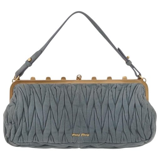 Matelassé clutch bag