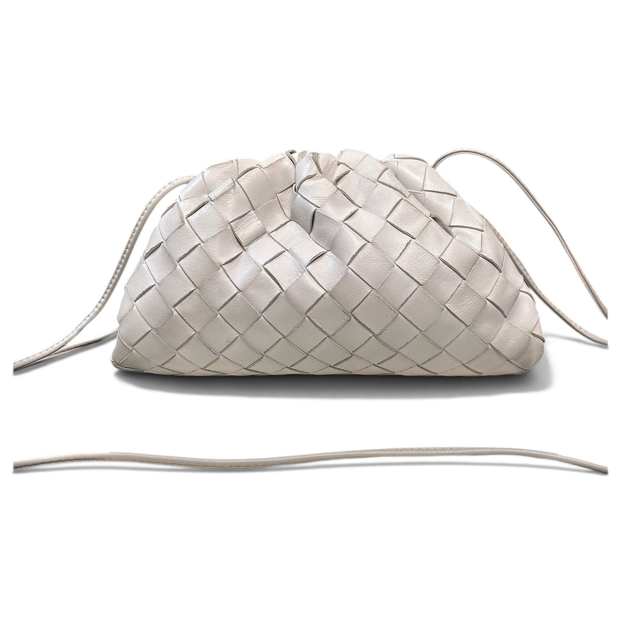 Pouch leather crossbody bag