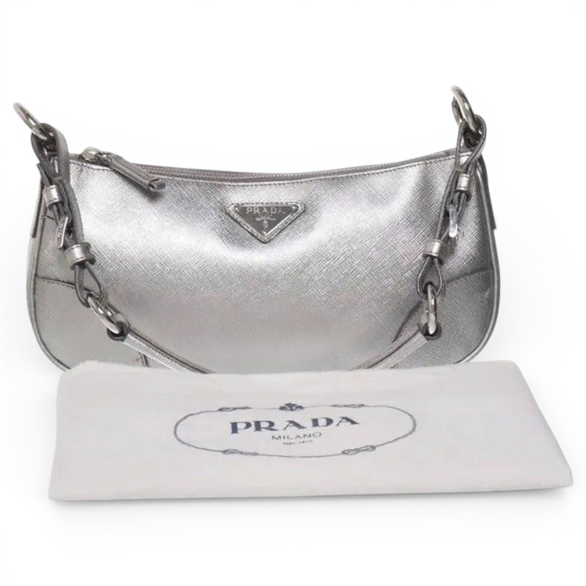 Leather clutch bag