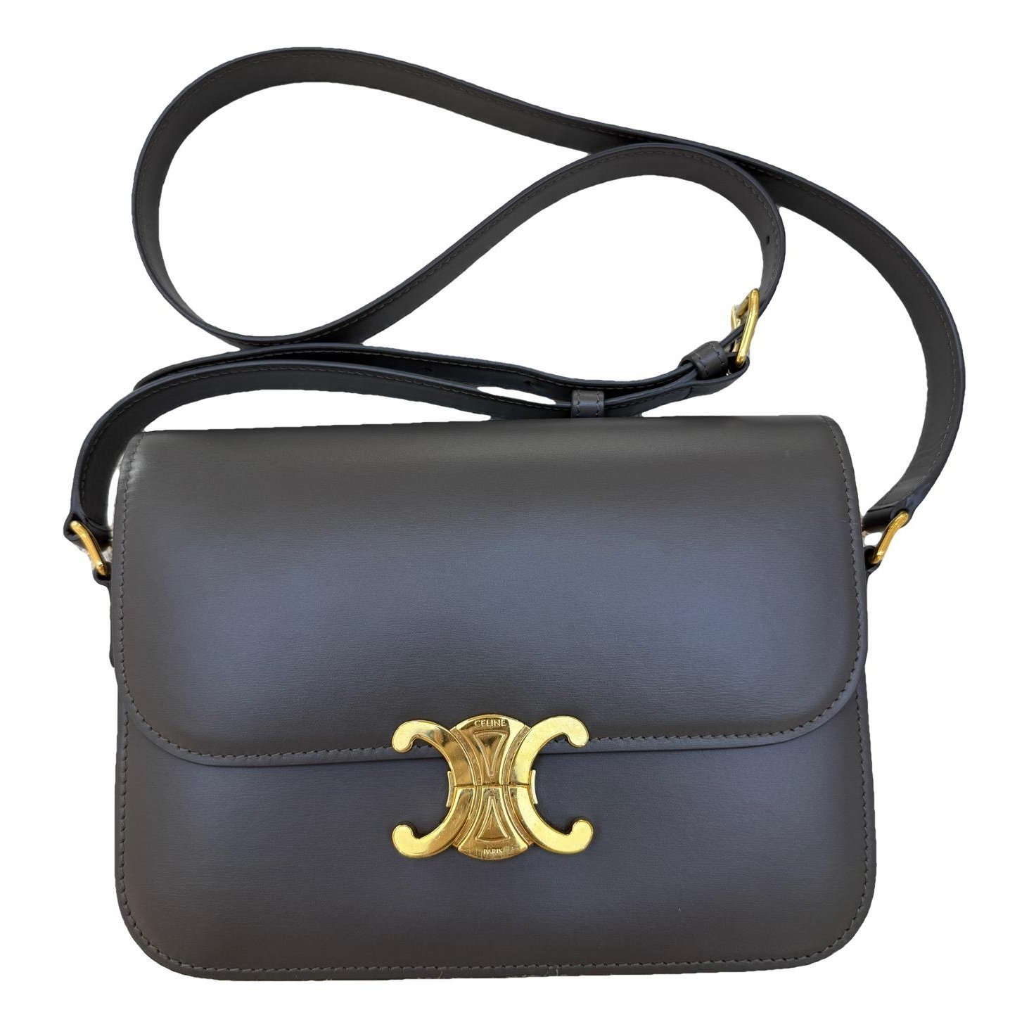 Triomphe leather handbag
