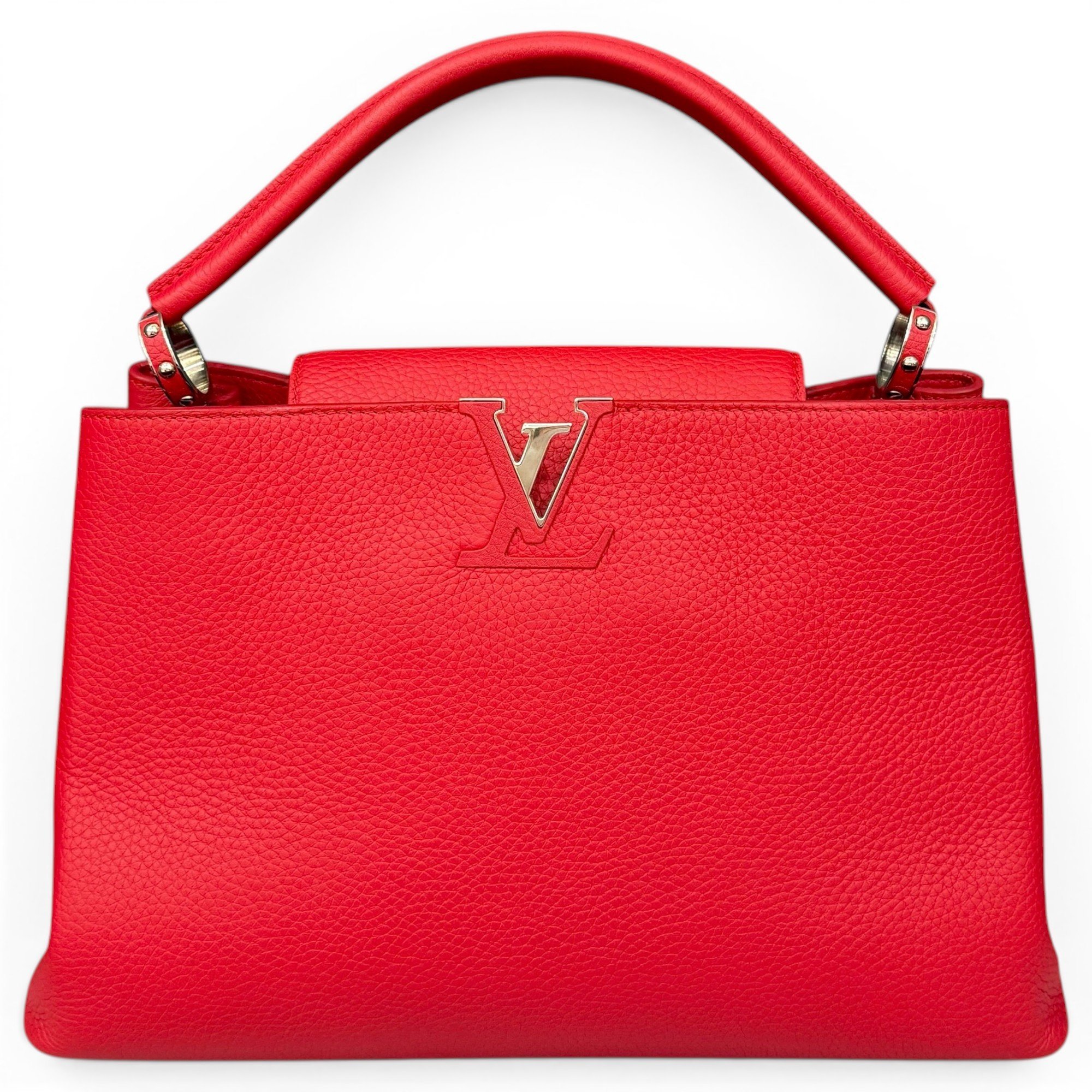 Capucines pony-style calfskin handbag