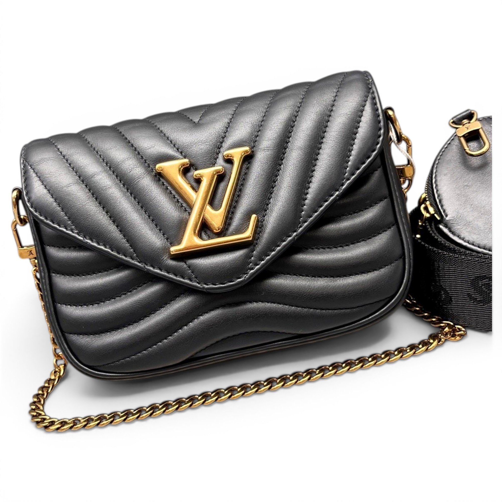 Multi-Pochette New Wave leather handbag