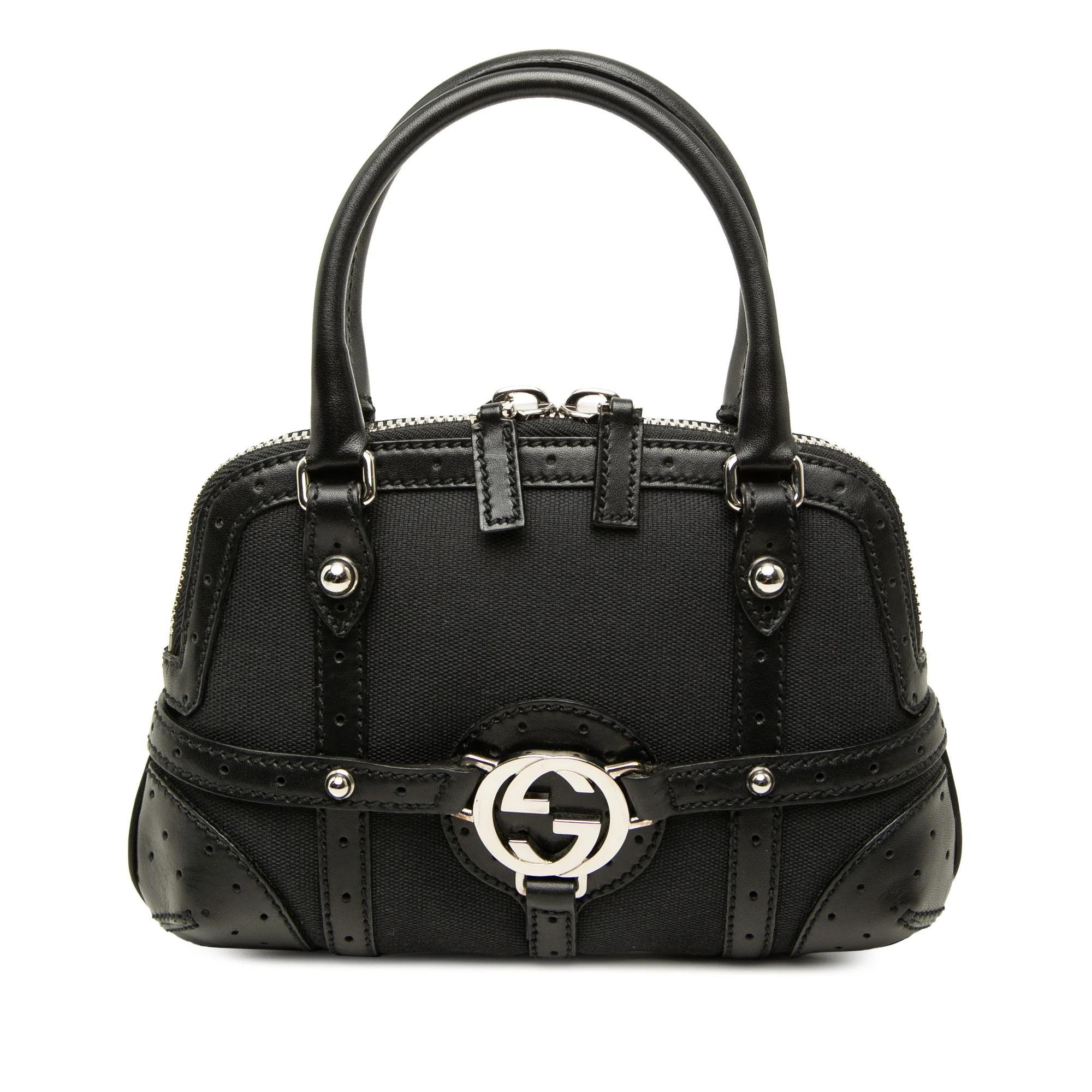 Gucci B leather handbag