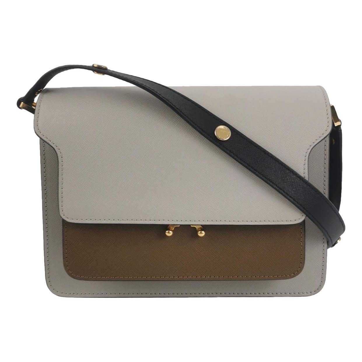 Marni Trunk leather crossbody bag