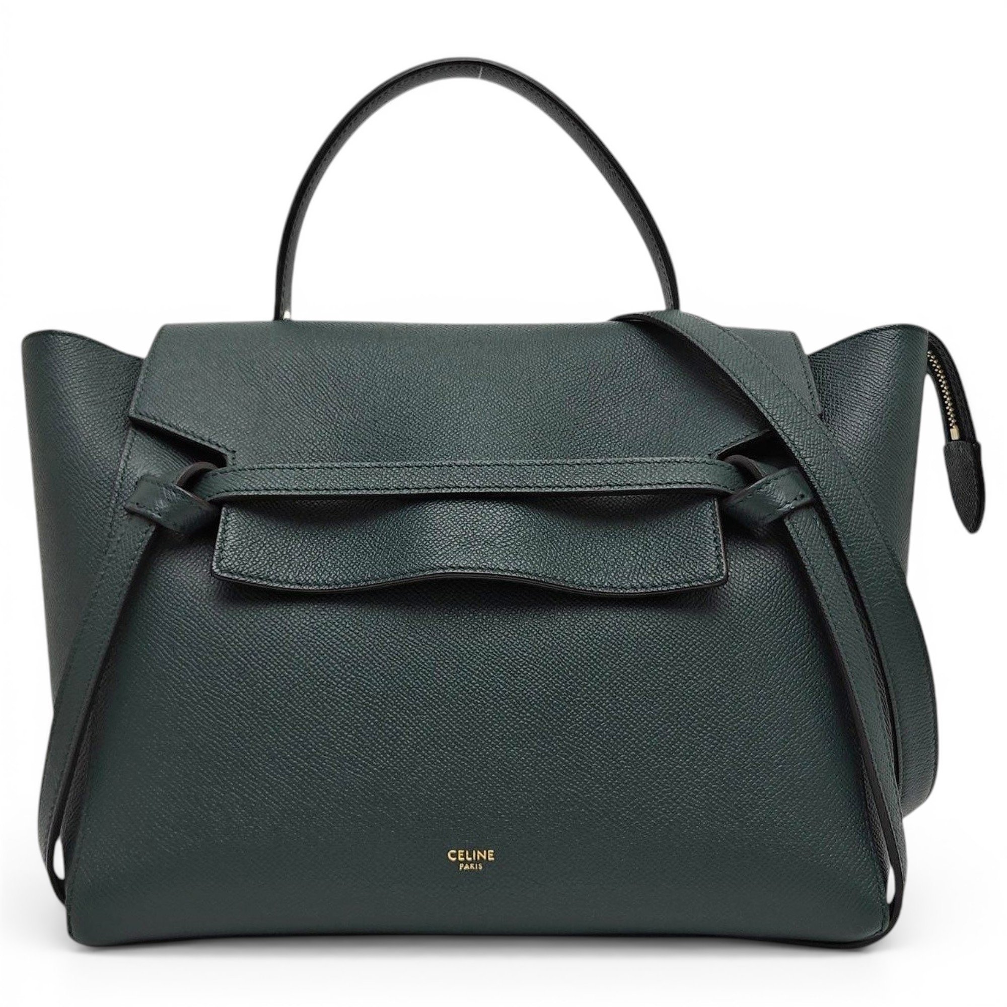 Belt leather handbag