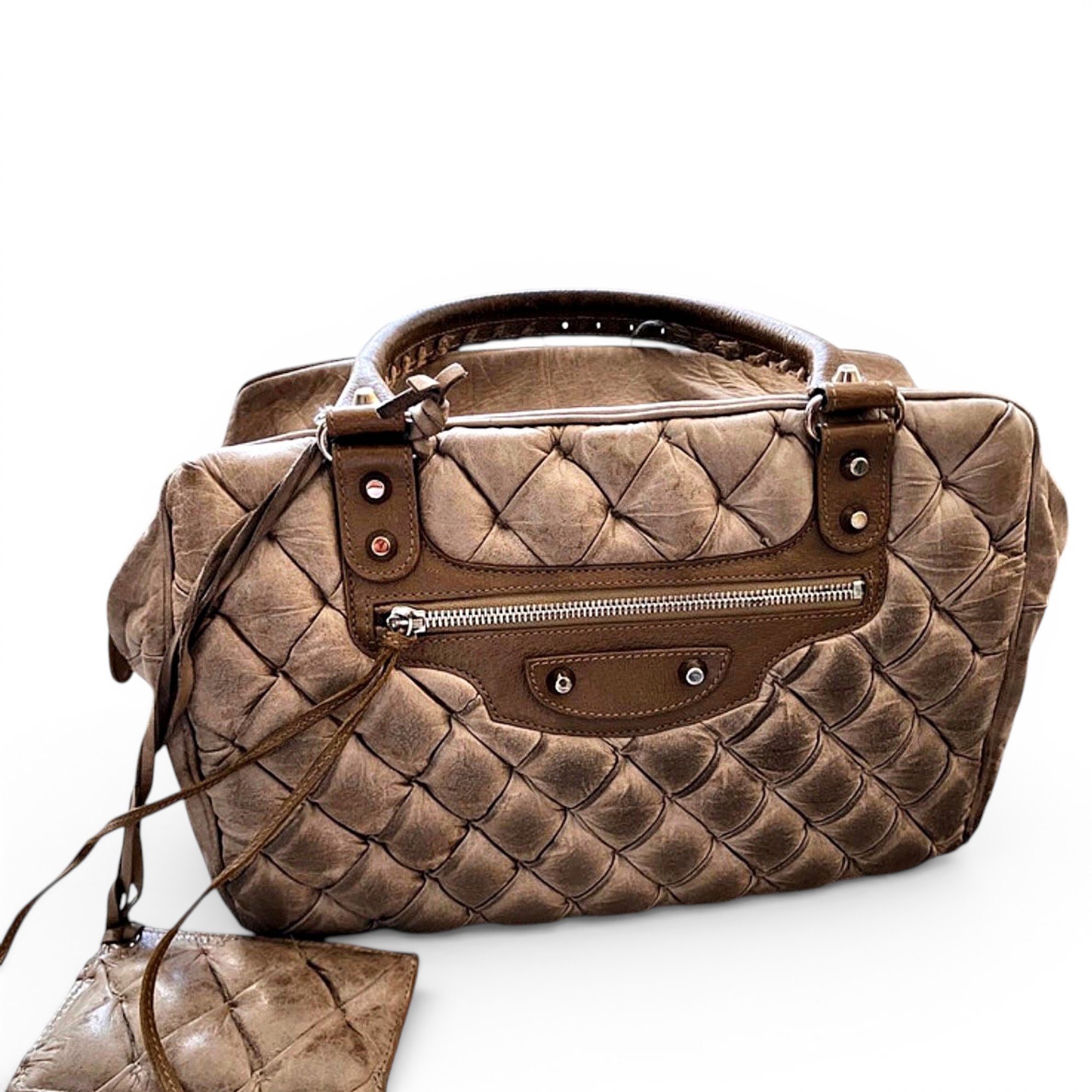 Leather handbag