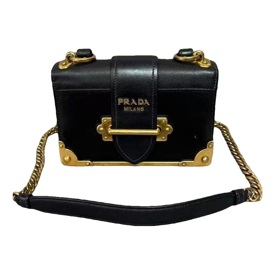 Cahier leather handbag