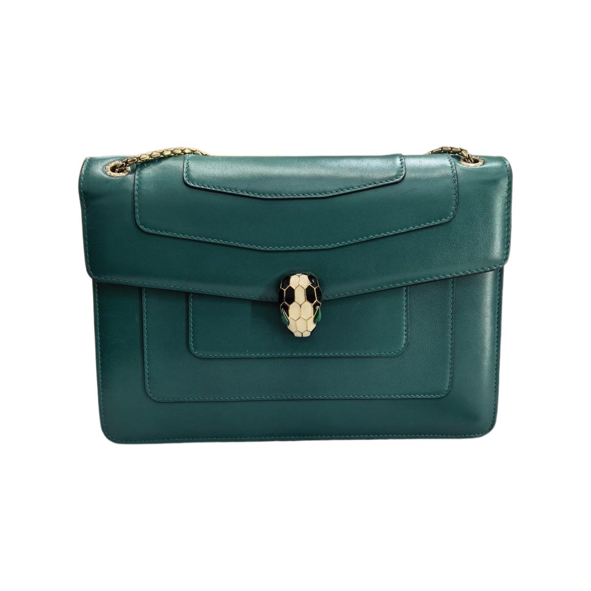Serpenti leather handbag