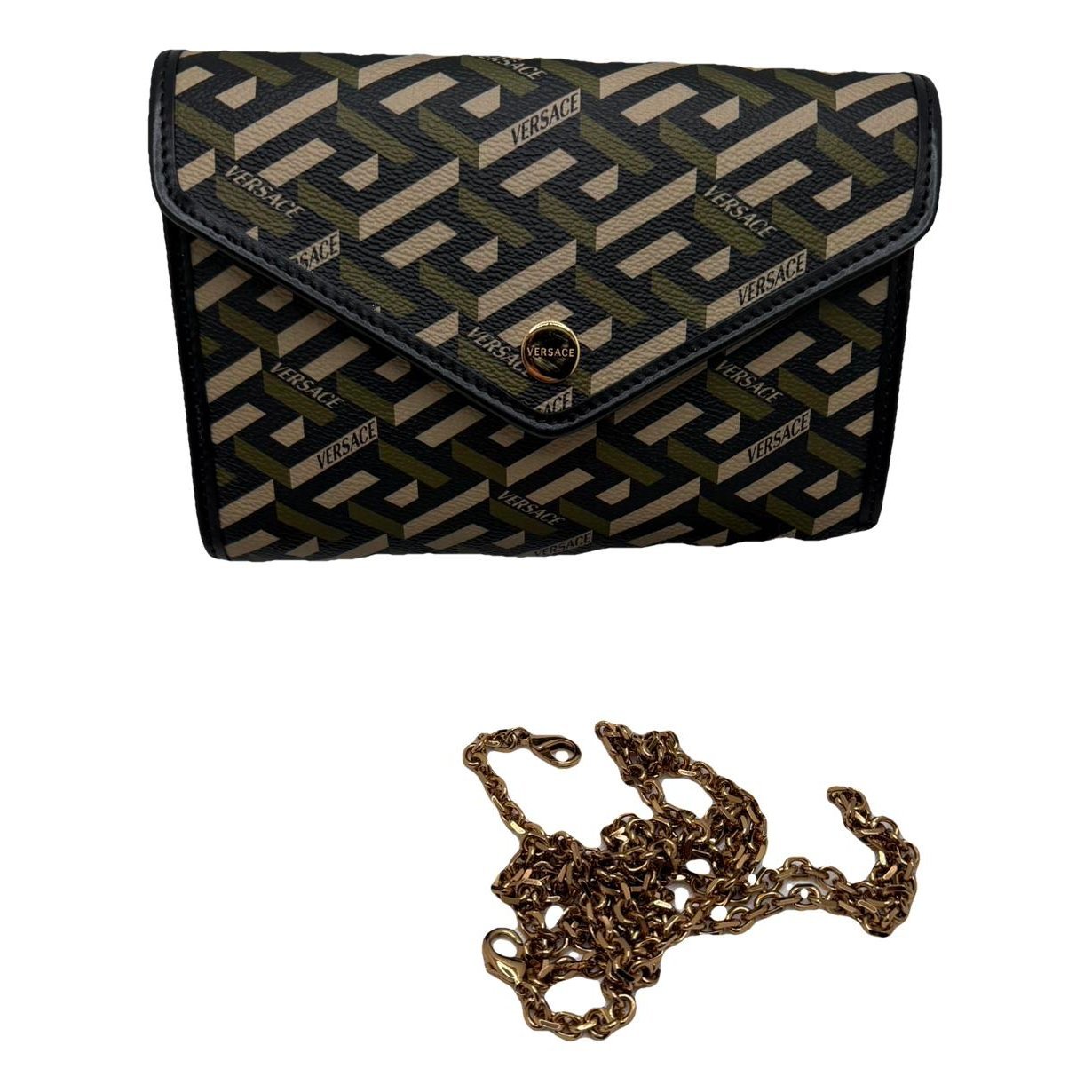 Leather clutch bag