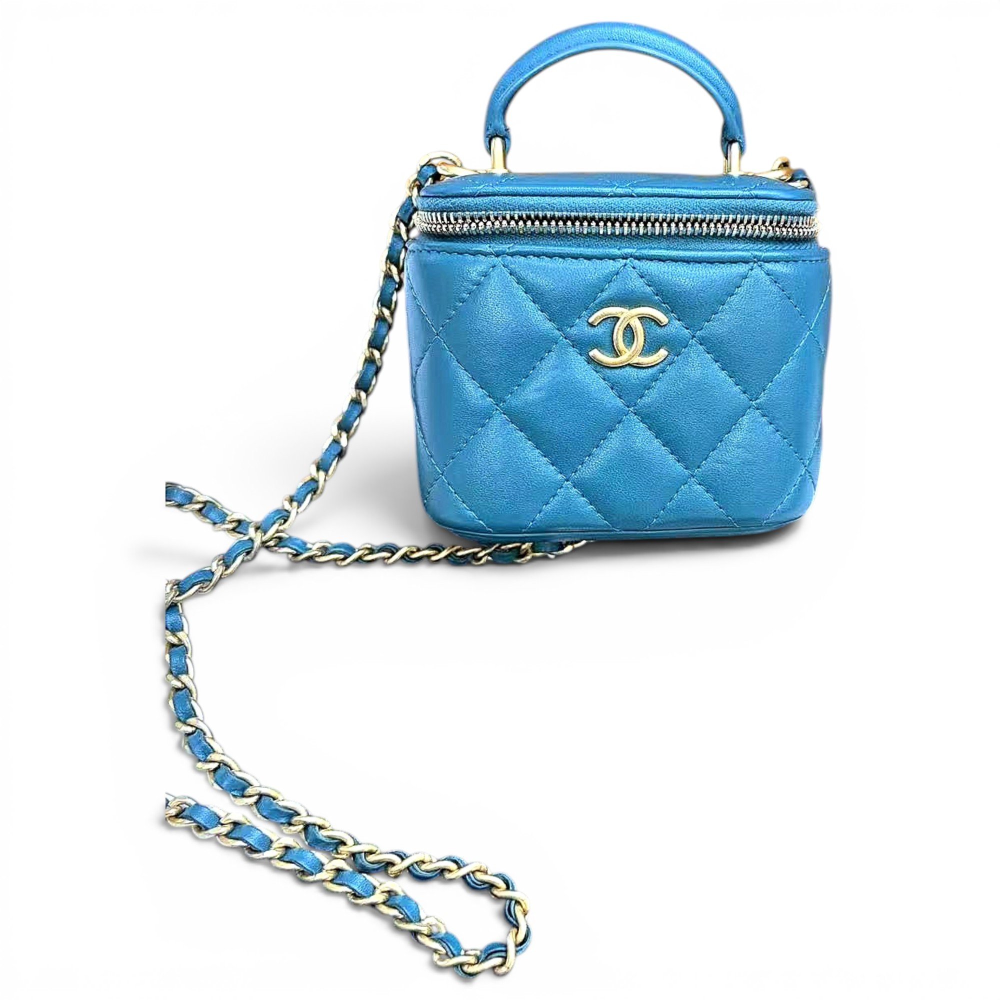 Trendy CC Vanity leather handbag