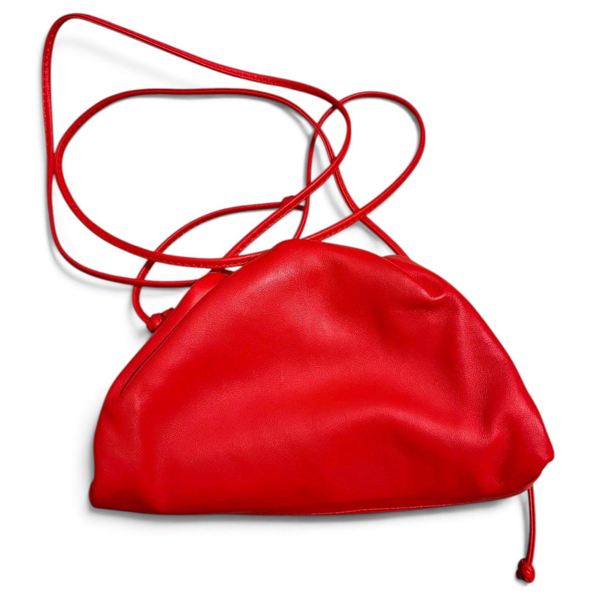Pouch leather crossbody bag