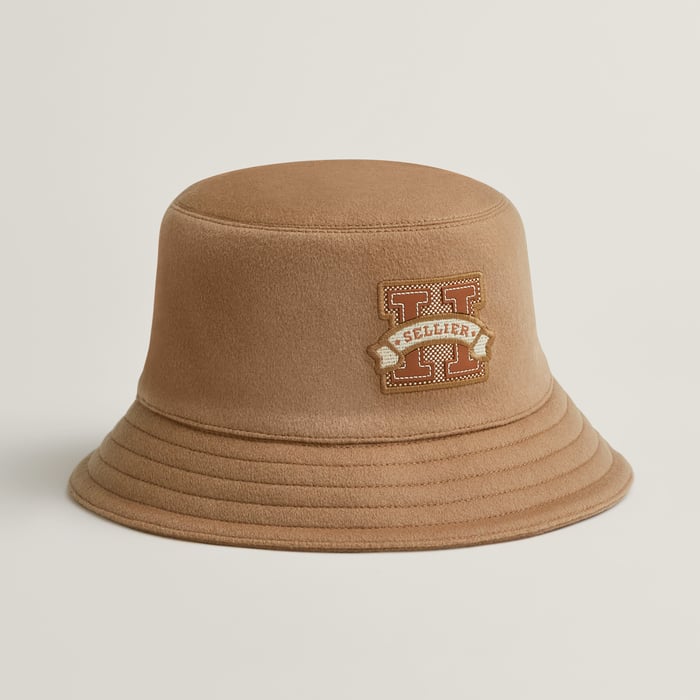 Beige Camel Harper H Sellier Bucket Hat