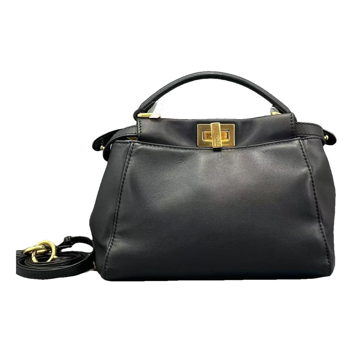 Peekaboo leather handbag
