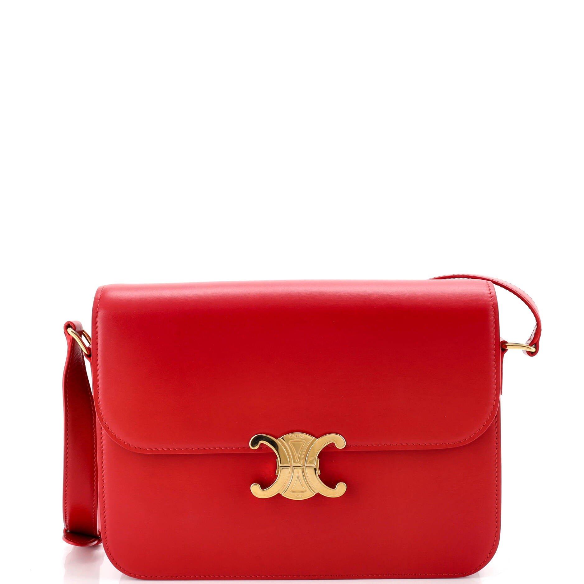 Triomphe Shoulder Bag Smooth Calfskin Large