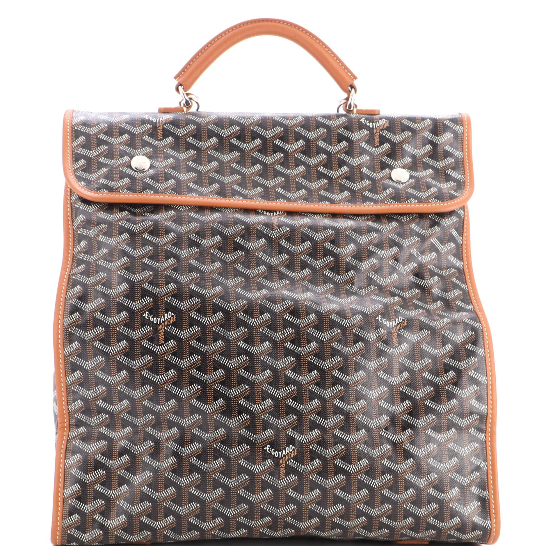 Saint Leger Briefcase Backpack Coated Canvas