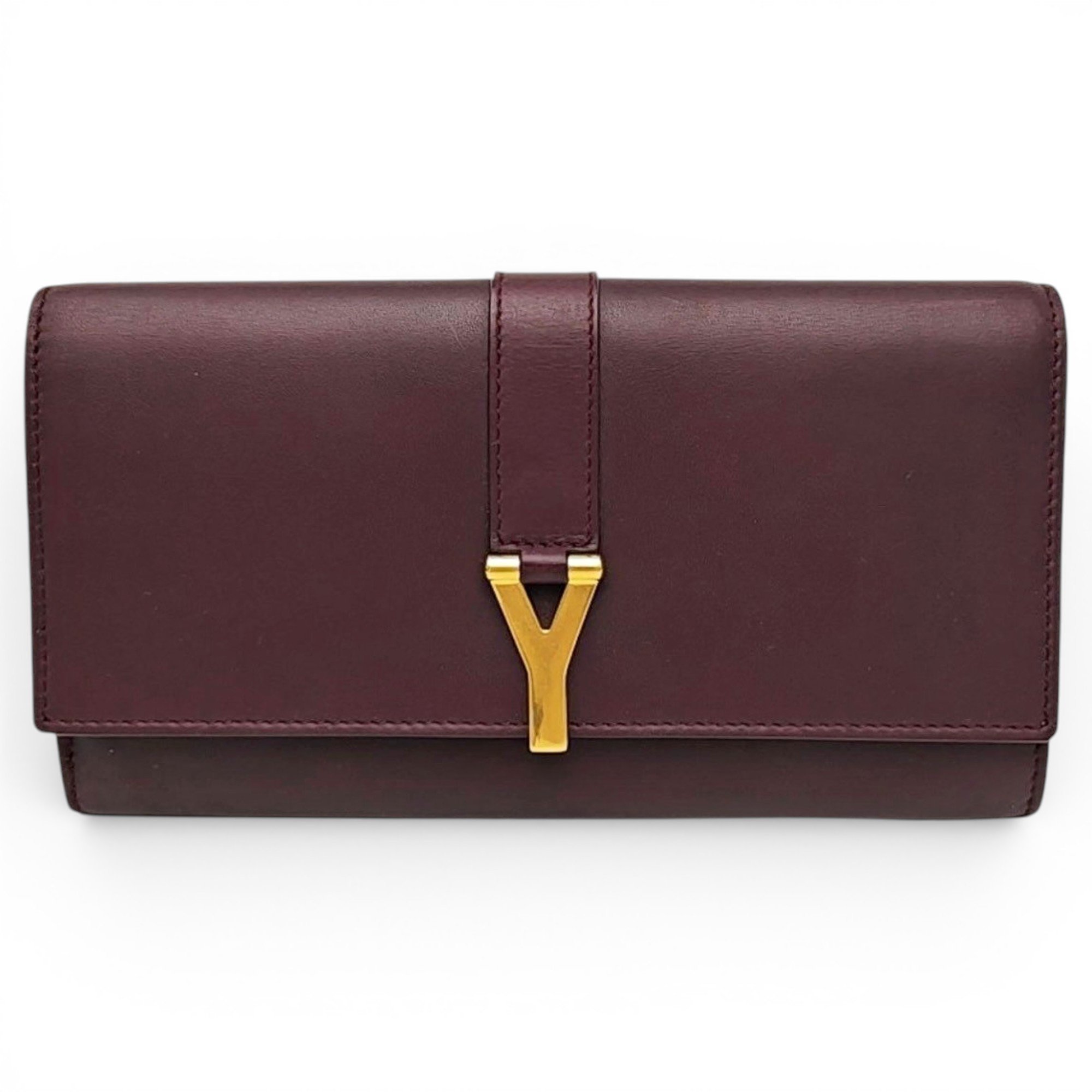 Leather clutch bag