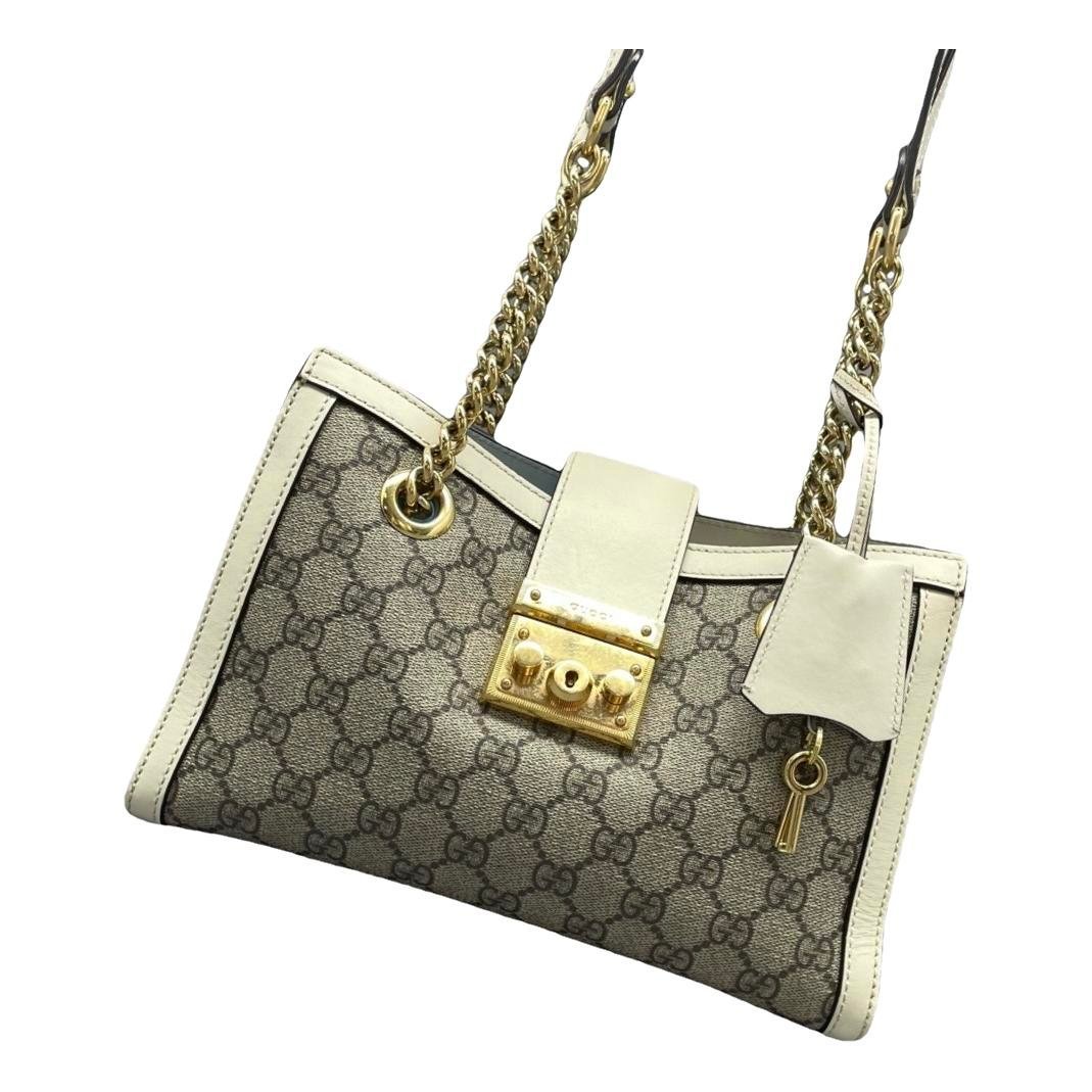 Padlock leather handbag