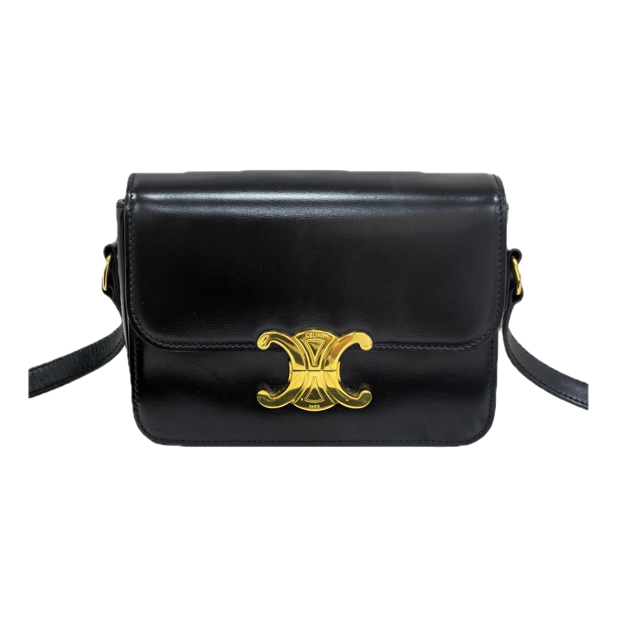 Triomphe leather handbag